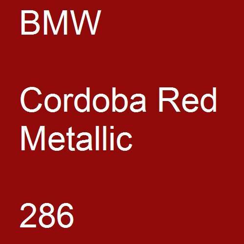 BMW, Cordoba Red Metallic, 286.